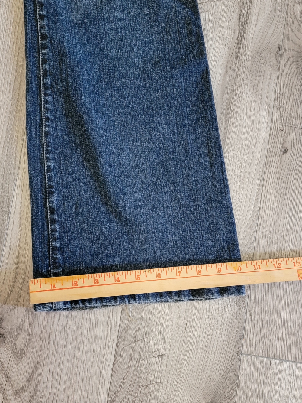 VTG GAP Long & Lean Stretch Jeans Midrise Womens 14R Bootcut Y2k Blue - Picture 6 of 8